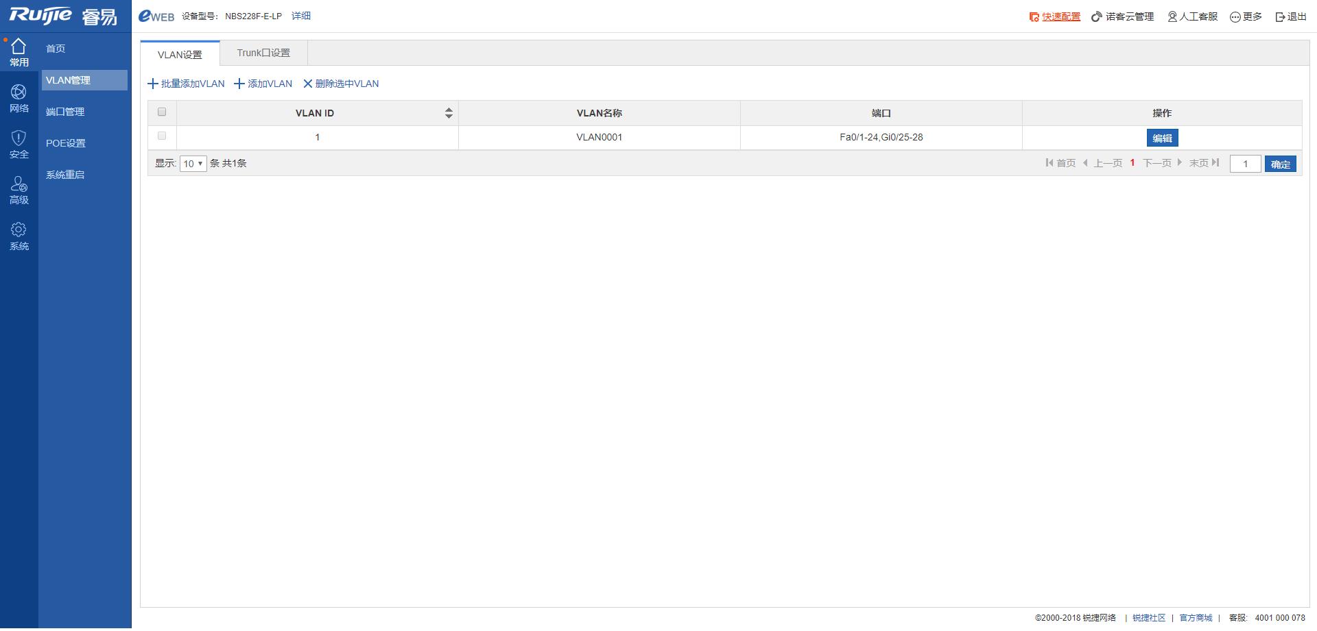 图片[3],smart交换NBS228F-E-LP常用功能WEB界面展示-锐捷篇,老王弱电