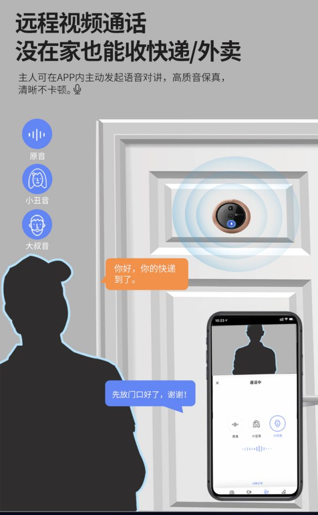 图片[9],智能电子猫眼监控摄像头家用无线可视门铃门镜入户门防盗[商品],老王弱电