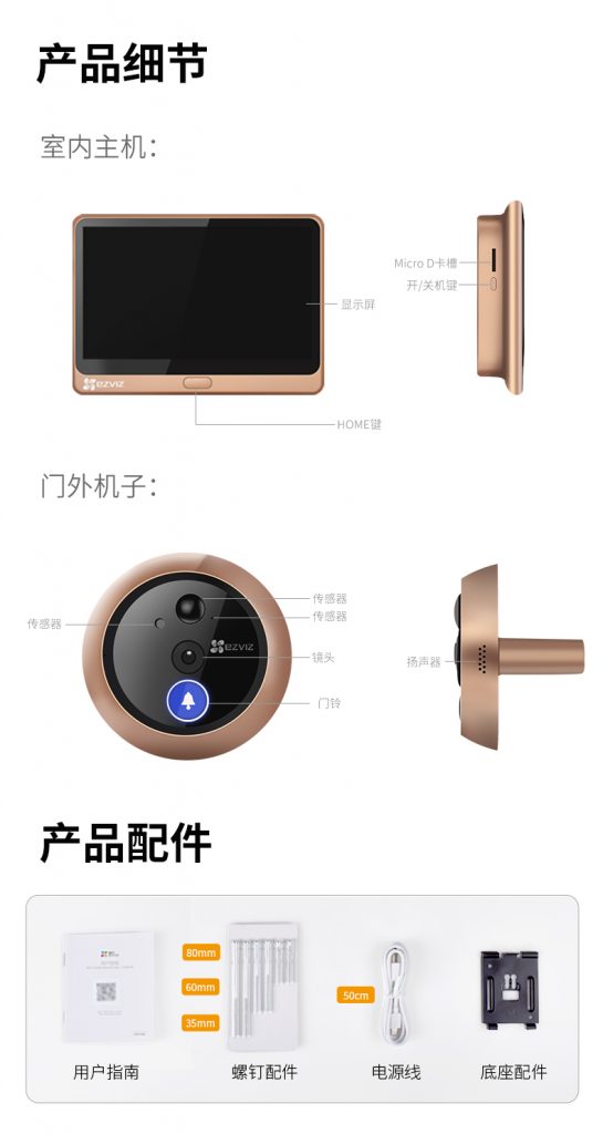 图片[12],智能电子猫眼监控摄像头家用无线可视门铃门镜入户门防盗[商品],老王弱电