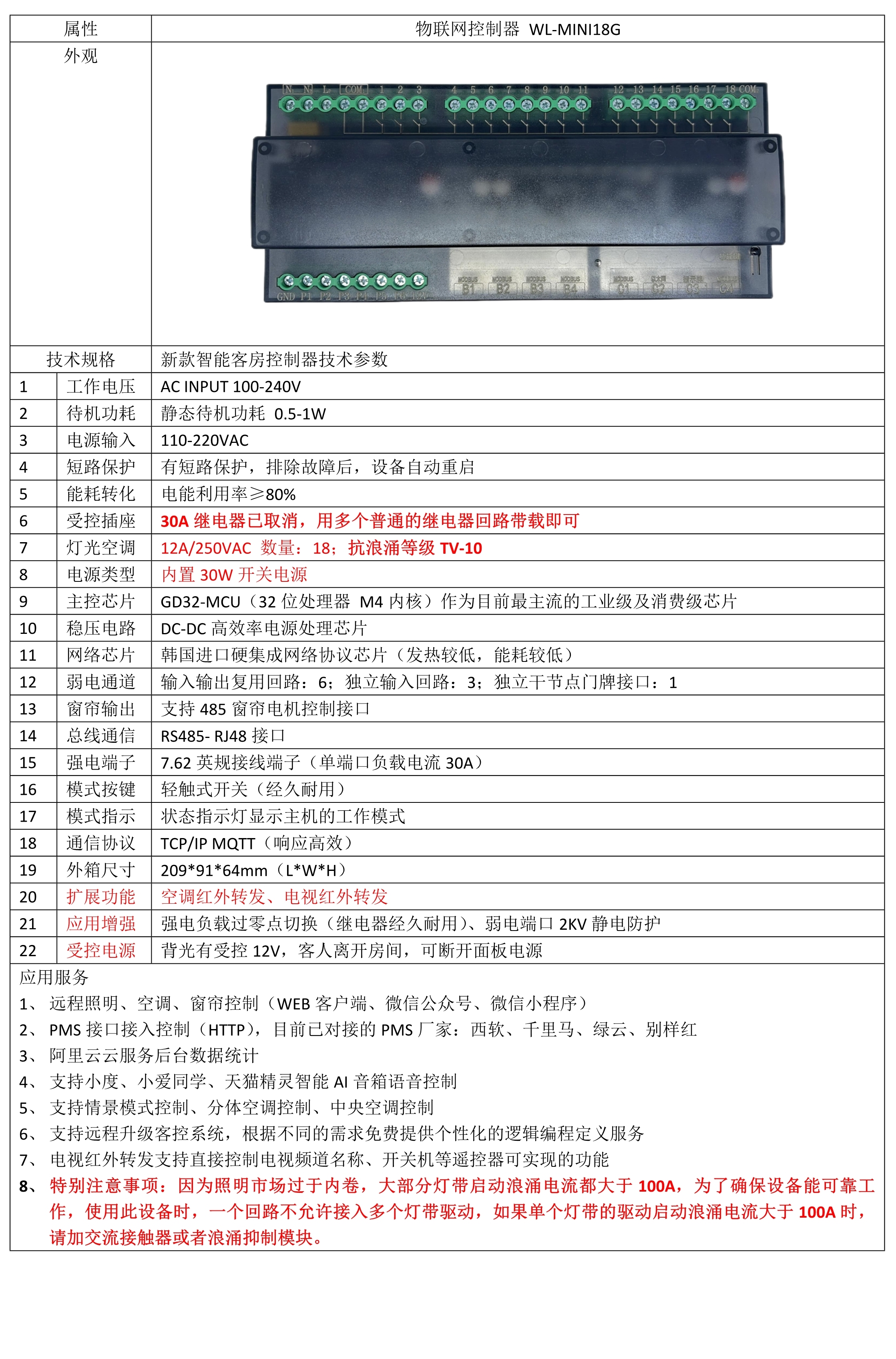 图片[2],酒店RCU客控主机mini18G主机相关指南（接线图,技术参数,指示灯说明）,老王弱电